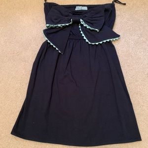Strapless navy blue Judith March dress